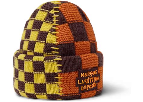 supreme louis vuitton beanie|louis vuitton damier beanie.